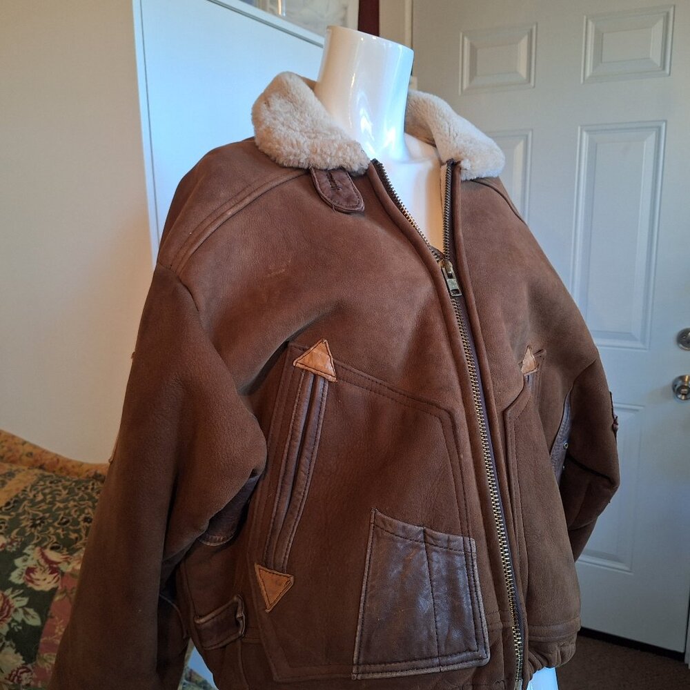 Vintage, Overland Sheepskin Bomber Jacket